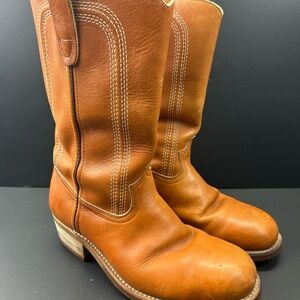 Vintage Plainsman Cowboy Boots Biltrite Steel Toe Round Toe Men’s Size 8